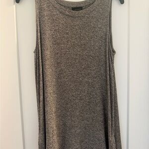 J. Jill Heathered Taupe Sleeveless Tank